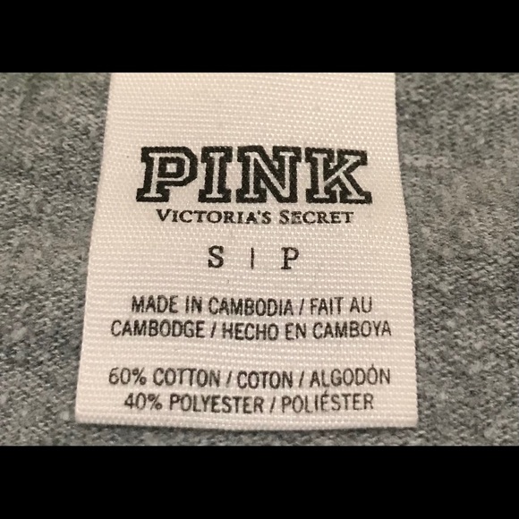 🔥EUC PINK BY VICTORIA SECRET GRAY/YELLOW ZIPPER UP HOODIE JACKET LIGHTWEIGHT - Picture 8 of 9